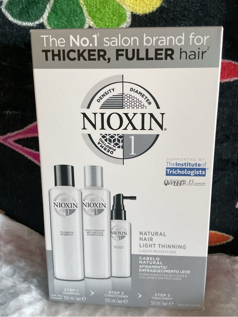 NIOXIN System 1 Light Thinning Kit — White & Silver Packaging